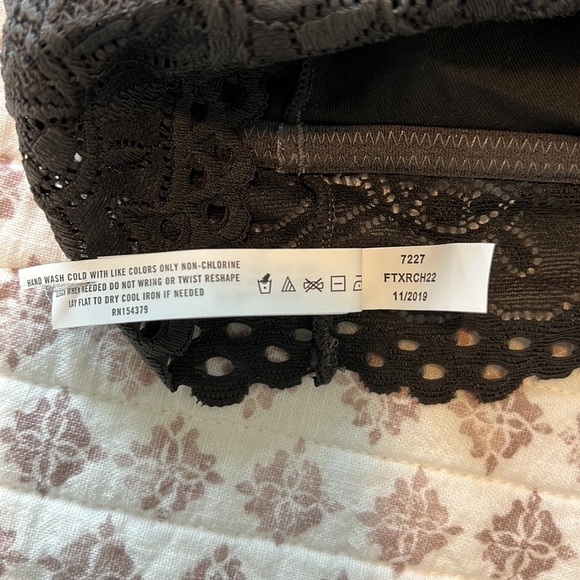 NWOT Aero Lace Padded Convertible Racerback Bralette Dark Grey Aeropostale - Picture 10 of 10
